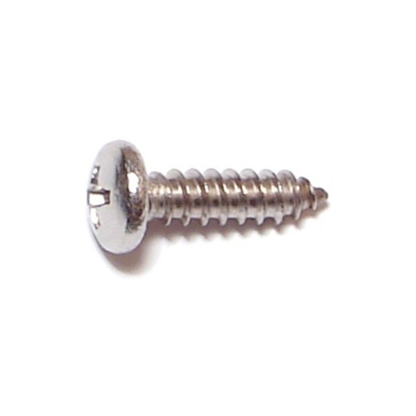 Midwest Fastener Sheet Metal Screw, #8 x 5/8 in, 18-8 Stainless Steel Pan Head Phillips Drive, 25 PK 77623 - main